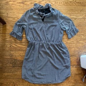 Banana Republic Black and White Gingham Dress